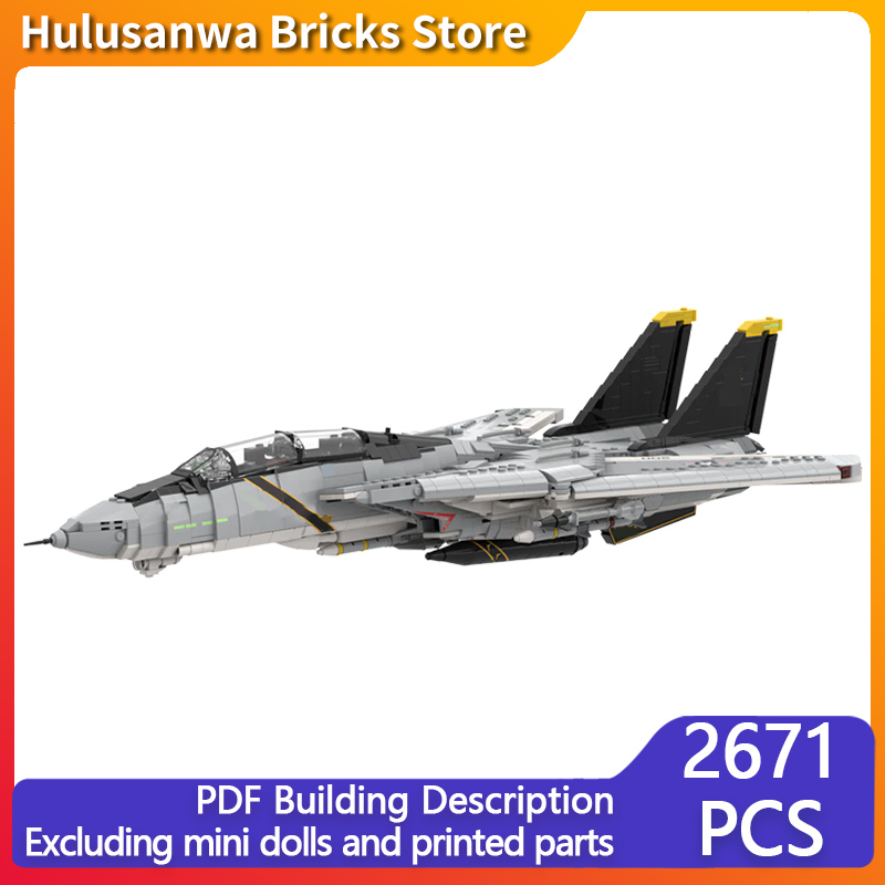 Heavy Equipment Games - F-14A 중형 전투기 모델 MOC 빌딩