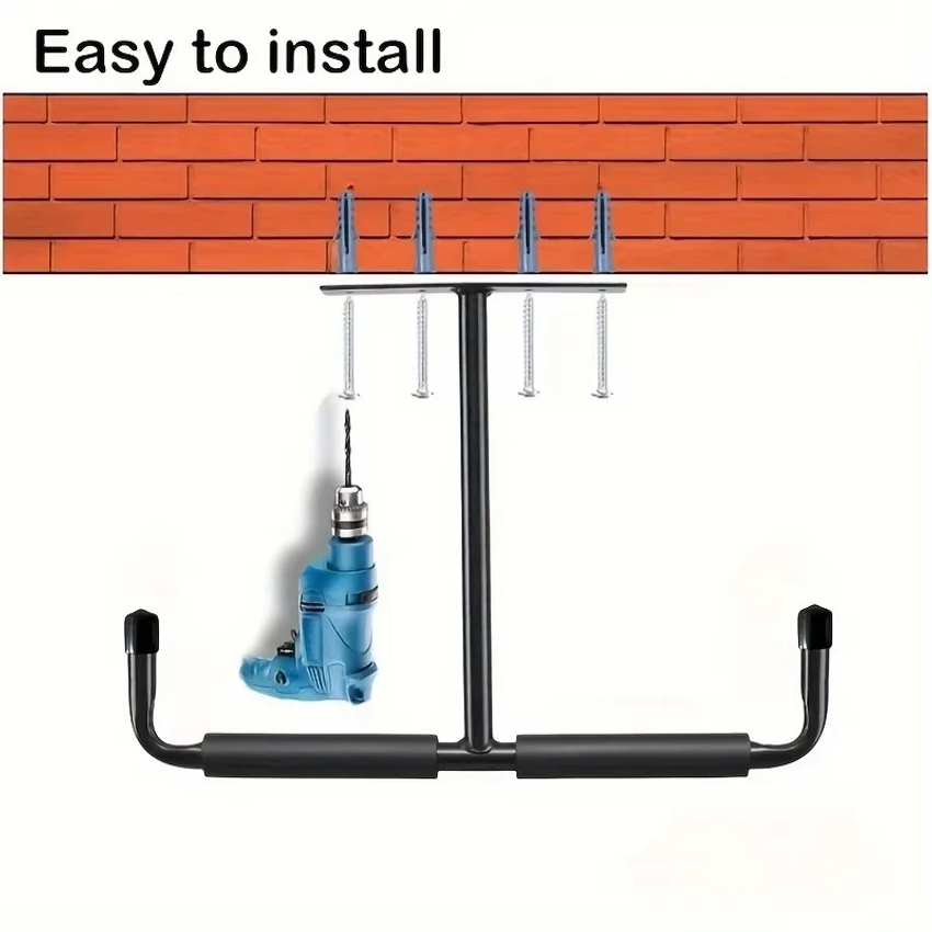 2pcs 금속 T 자형 후크 벽걸이 형 디스플레이 랙  - Heavy Equipment Storage 리뷰 및 가격