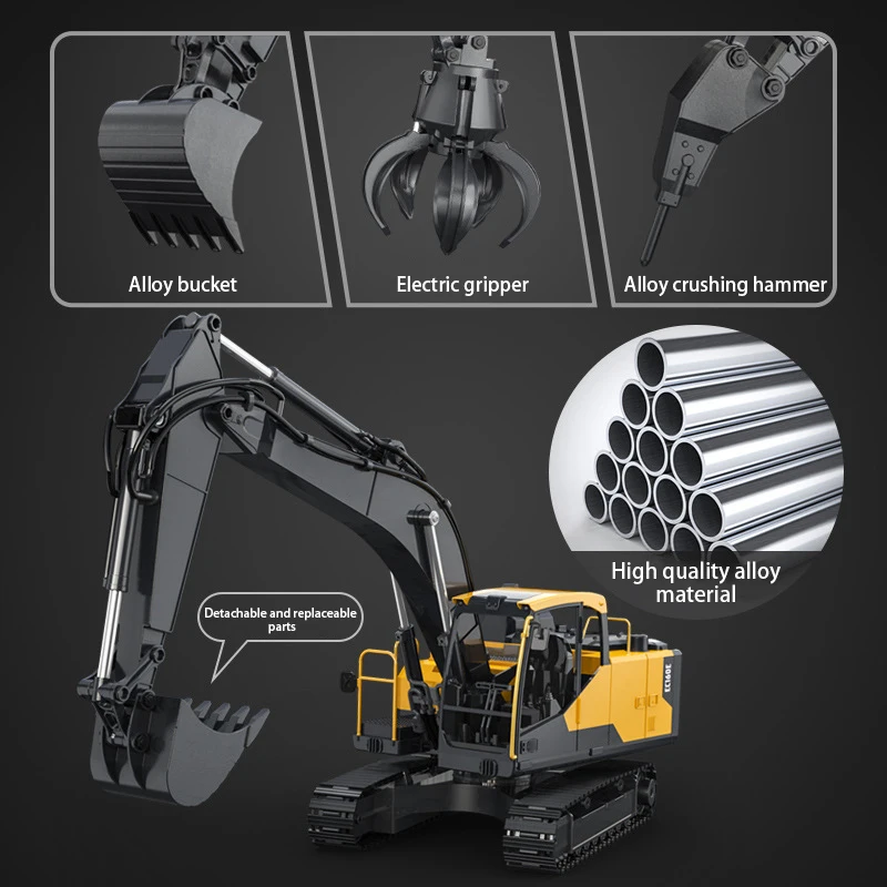 더블 E E598 RC 굴삭기 합금 트랙터 3 IN 1 - Heavy Equipment Games 리뷰 및 가격