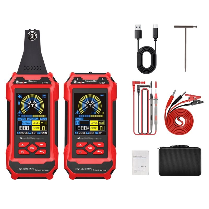 AA51 TOOLTOP ET836 듀얼 플래시라이트 지 - Underground Cable Detector 리뷰 및 가격