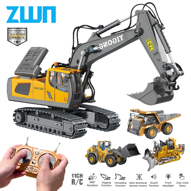 ZWN 리모컨 굴삭기 덤프 트럭, RC 모델 자동차 장 - Heavy Equipment Games 리뷰 및 가격