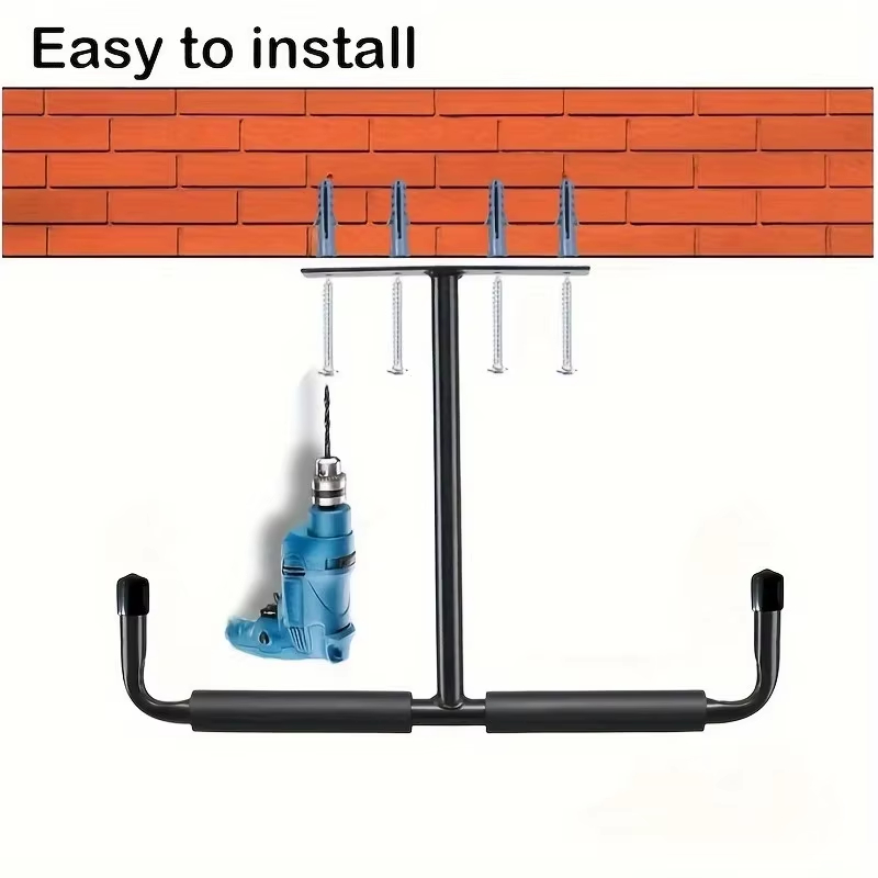 2pcs 금속 T 자형 후크 벽걸이 형 디스플레이 랙  - Heavy Equipment Storage 리뷰 및 가격