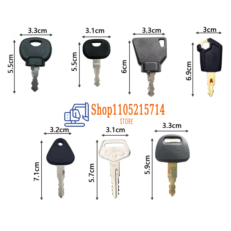 7PCS 중장비 건설용 점화 키 세트 14603 146 - Heavy Equipment Hitachi 리뷰 및 가격