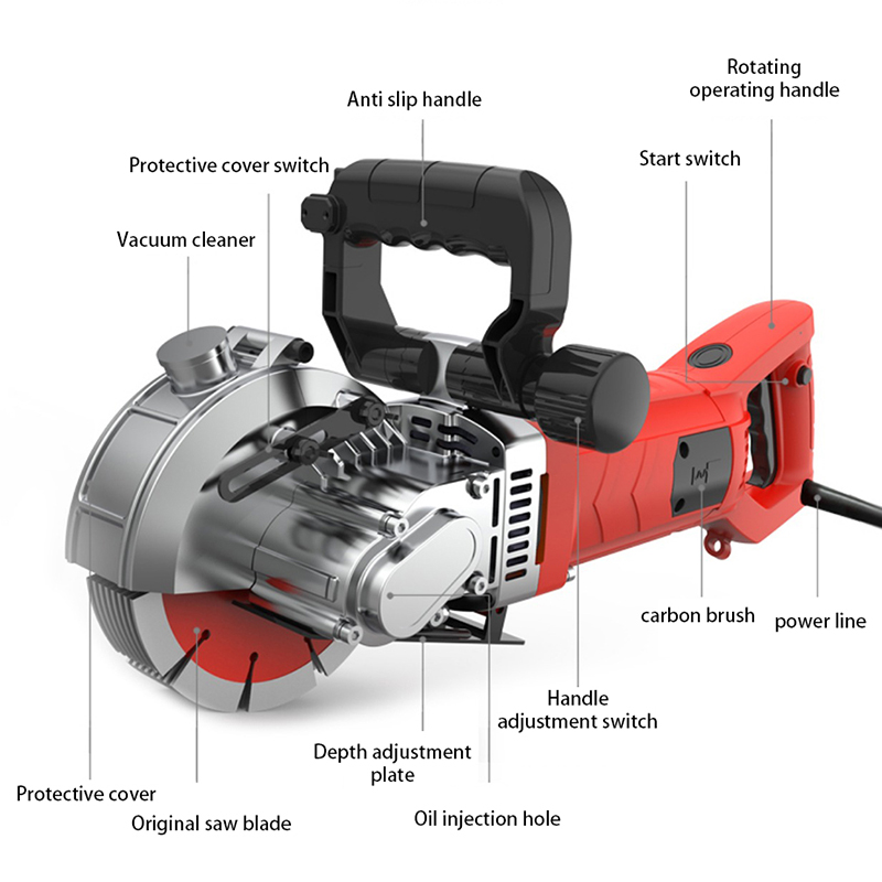 5800W 고출력 벽면 슬로팅 머신, 콘크리트, 벽돌  - Electric Concrete Cutter 리뷰 및 가격